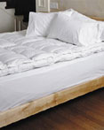 White Goose Down Pillow Top Featherbed by Daniadown