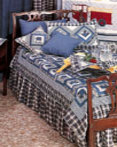 Blue Log Cabin by Patchmagic Quilts